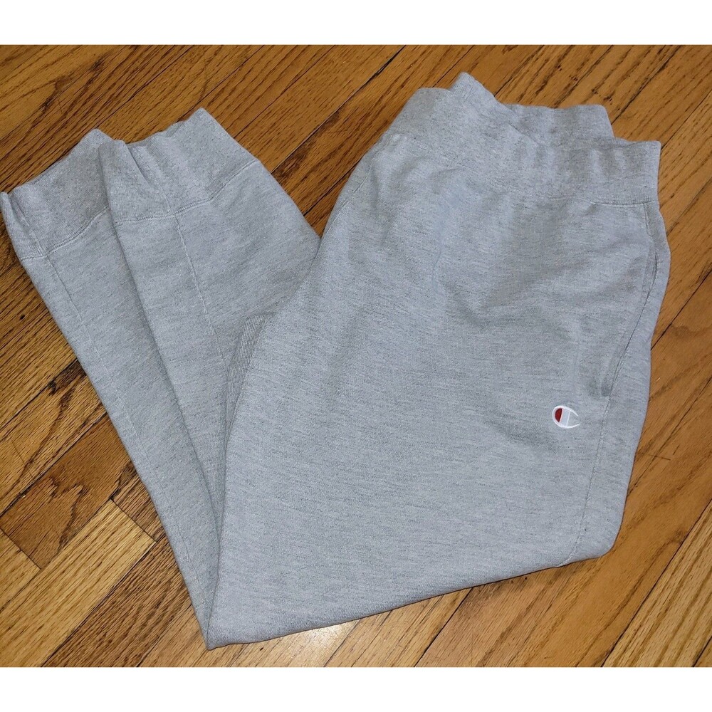 2XL 2000s Champion Reverse Weave Tapered Leg Sweatpants, Grey Streetwear